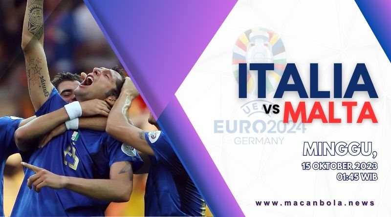 Italia akan menjamu Malta 15 Oktober Kualifikasi Euro Grup C
