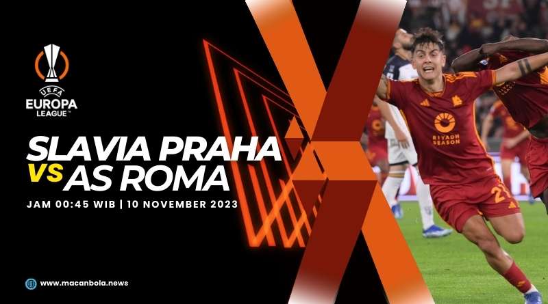 Prediksi UEFA Europa League Slavia Praha vs As Roma 10 November 2023